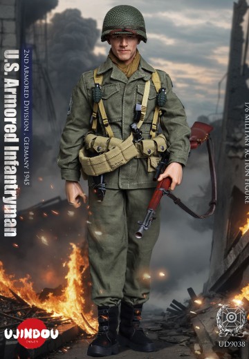 UD9038 二战美军装甲步兵第2装甲师- 德国1945 | Hpoi手办维基