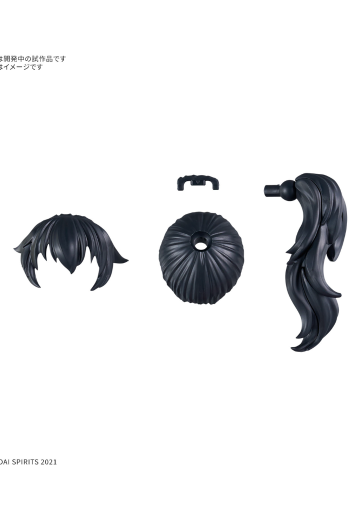 30MS 选装发型配件11 款式共四种 马尾辫3[黑色1] ​​​