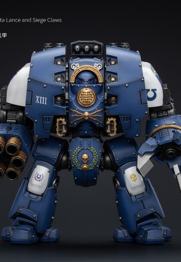 战锤:荷鲁斯叛乱 极限战士 装备旋风热熔矛阵和攻城爪的利维坦无畏机甲