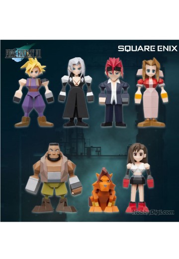 最终幻想7重制版 第二部 发售纪念抽奖活动 D奖 迷你人偶7个套装 | Hpoi手办维基