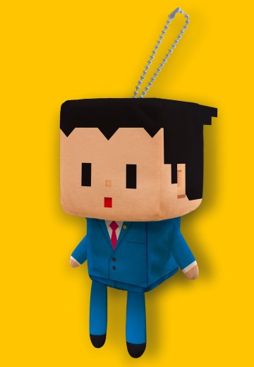 VOXENATION 迷你方形毛绒玩偶 逆转裁判 成步堂龙一