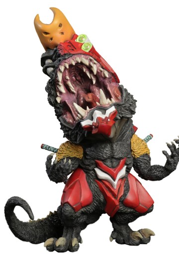 Q版拟真 新世纪福音战士2号机 凶兽哥斯拉模式