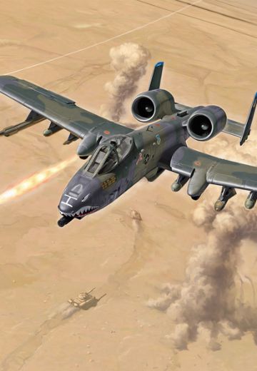 1376  1/72 A-10 A/C 雷电II 海湾战争