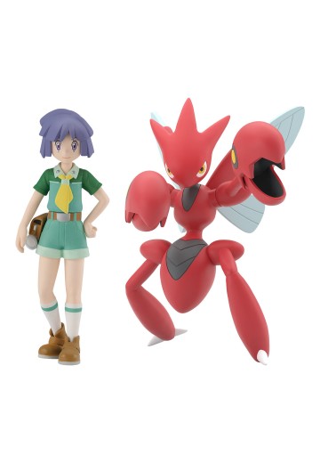 宝可梦比例世界 城都地区 阿笔+巨钳螳螂 | Hpoi手办维基