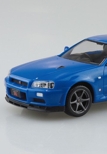 乐Pla 卡扣组合型套件 No.12-BB 日产 R34 Skyline GT-R（海湾蓝） | Hpoi手办维基