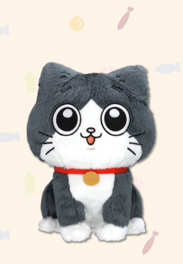 转生成猫的大叔动画 小潘 可发声毛绒玩偶 | Hpoi手办维基