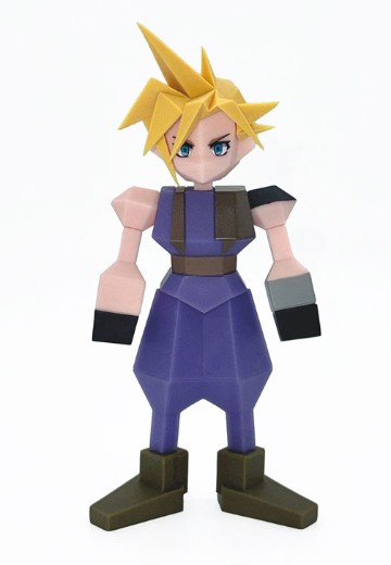 最终幻想7 多边形软胶玩偶 克劳德·斯特莱夫 | Hpoi手办维基