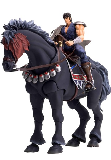 北斗神拳 200X 健次郎和黑王号 可动手办 | Hpoi手办维基