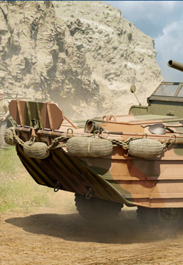 编号:63540 1/35 装甲车辆系列 GMC DUKW-353两栖运输车带105毫米榴弹炮 | Hpoi手办维基