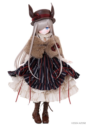 AOD526-IBM 艾莉丝收集 小型 伊绪/兔子茶会穿搭套装 ～月光银～ AZONE网上商店限定 | Hpoi手办维基