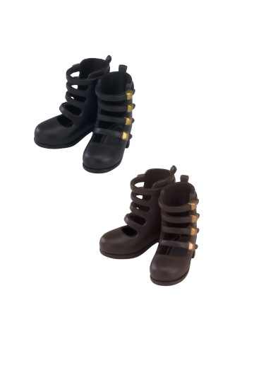 Harmonia bloom 鞋子系列（绑带鞋／黑色）／（绑带鞋／棕色） | Hpoi手办维基