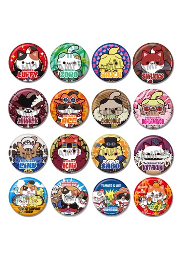 巨大化喵喵系列 航海王 航海喵！ 金属徽章收藏