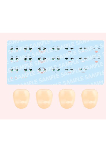 创彩少女庭园 自定义脸部 与 水贴套装 第4弹 【森仓圆设计】 | Hpoi手办维基