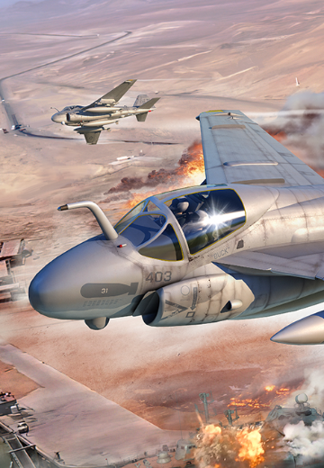 编号：01642 1/72 军用飞机系列 美国A-6E TRAM“入侵者”攻击机 | Hpoi手办维基