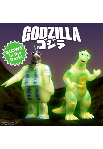东宝可动模型 摩杰拉＆哥斯拉 1955（荧光） | Hpoi手办维基