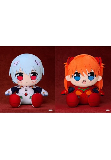 KURIPAN 新世纪福音战士新剧场版：破 40cm大号毛绒玩偶 绫波零/式波・明日香・兰格雷 | Hpoi手办维基