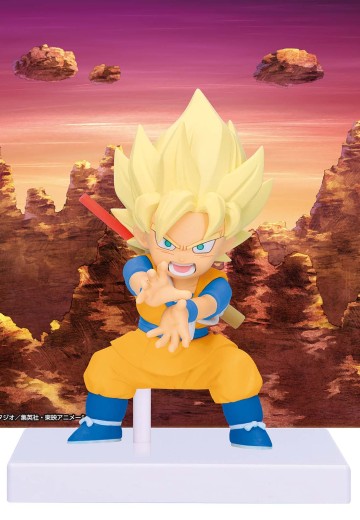 龙珠大魔 超级赛亚人小孙悟空 附带背景板的珍藏人偶 | Hpoi手办维基