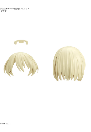 30MS 选装发型配件12  款式共4种 中短发2[黄色4] ​​​ | Hpoi手办维基