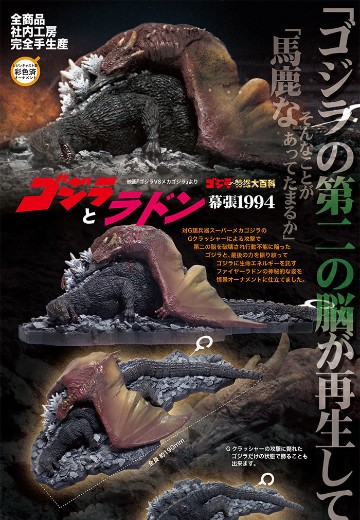 哥斯拉摆件特摄大百科 哥斯拉 + 拉顿 幕张1994 | Hpoi手办维基