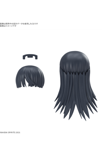 30MS 选装发型配件12 款式共4种  直发1[深蓝1] ​​​ | Hpoi手办维基