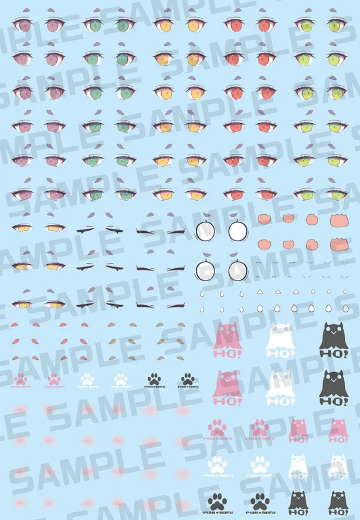 女神装置 PUNI★MOFU 鸮 眼睛水贴套装 | Hpoi手办维基