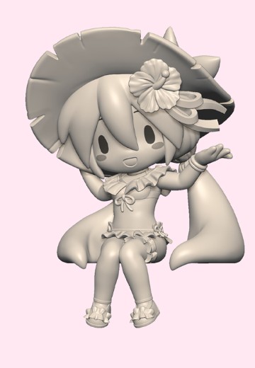 初音未来系列 Fuwa Petit 小坐系列精细人偶 “初音未来”组合2（泳装） | Hpoi手办维基