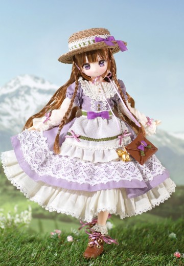 POD053-MLP 艾莉丝收集 小型 米拉/信与花 紫色风铃花