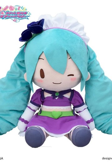 初音未来×时尚魔女拉芙与贝莉 软绵绵玩偶 闪亮紫色 (LL尺码)