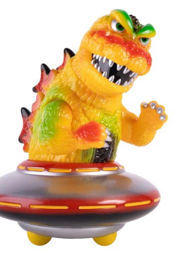 哥斯拉 UFO 软胶人偶 - 宇宙人入侵复古版 3D 复古独家 Mondo Sofubi | Hpoi手办维基