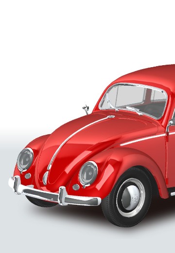 乐Pla 卡扣组合型套件 No.20-RR 大众 甲壳虫  红宝石色 | Hpoi手办维基