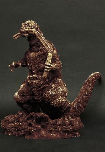 东宝30cm系列“哥斯拉1954（含电车）”7net限定青铜映像Ver | Hpoi手办维基