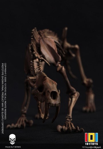 NO.ES004A 掌上精灵系列 剑齿虎骷髅骨架素体 原色版 | Hpoi手办维基