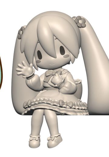 初音未来系列 Fuwa Petit 小坐系列精细人偶 “初音未来”组合3（可爱连衣裙） | Hpoi手办维基