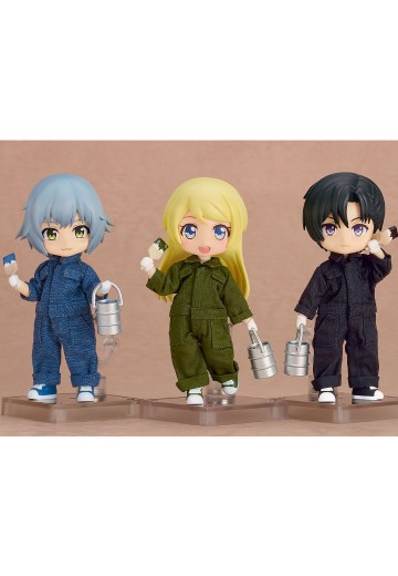 粘土娃 服装套组 色彩缤纷工作服（黑色/卡其绿/牛仔蓝） | Hpoi手办维基