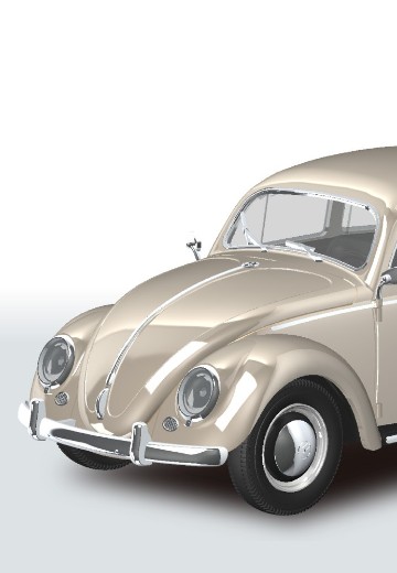 乐Pla 卡扣组合型套件 No.20-LB 大众 甲壳虫 浅米色 | Hpoi手办维基