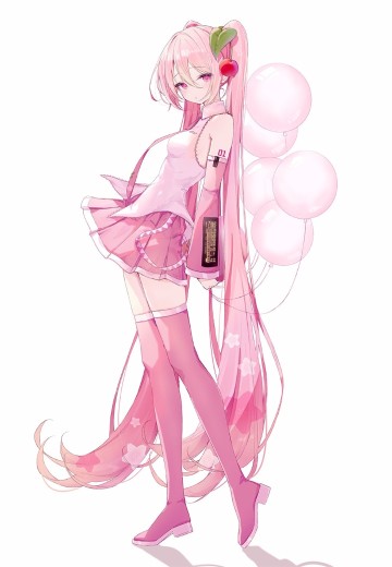 初音未来 x 良笑社 插画大赛 第4回 樱花未来（公式服） | Hpoi手办维基