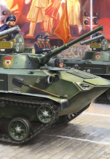 编号:80154 1/35 装甲车辆系列 BMD-1P伞兵战车 | Hpoi手办维基