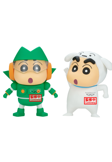 蜡笔小新 变装小新珍藏人偶～钢弹勇士小新与小白小新～（待检资料）