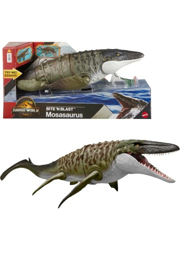 美泰 侏罗纪世界：重生 撕咬爆冲沧龙可动人偶和迷你双脊龙 | Hpoi手办维基