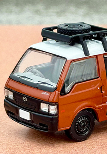 多美卡 限定经典车型 NEO LV-N310d 马自达Bongo Brawny厢式货车定制版（棕色） 含车顶行李架及人偶