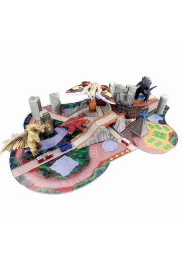 哥斯拉・摩斯拉・王者基多拉 大怪兽总攻击 巴拉刚&哥斯拉&王者基多拉&摩斯拉&魔斯拉幼虫 万代创意玩具系列2-崩溃地带 | Hpoi手办维基