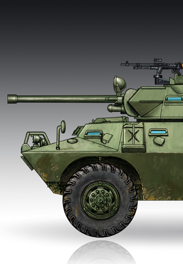 编号：07442 1/72 装甲车辆系列 美国LAV-150型轮式装甲车90mm炮 | Hpoi手办维基