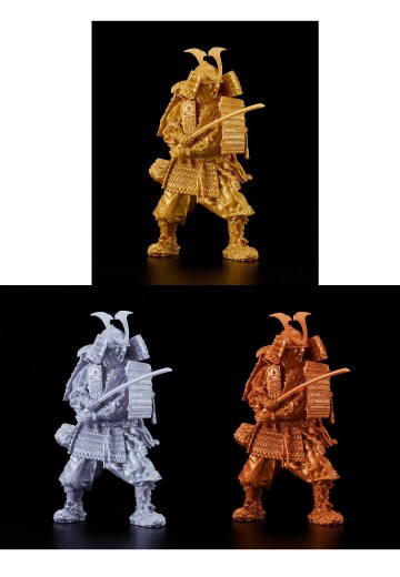 PLAMAX 镰仓时代的盔甲武士 黄金之装 金色版/白银之装 银色版/赤铜之装 铜色版 | Hpoi手办维基