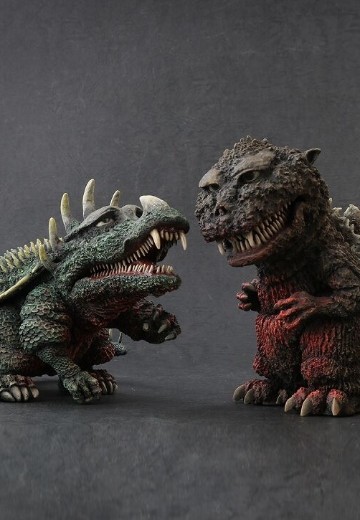 Q版拟真系列 哥斯拉（1955）&安吉拉斯（1955）全天然色版套装 | Hpoi手办维基