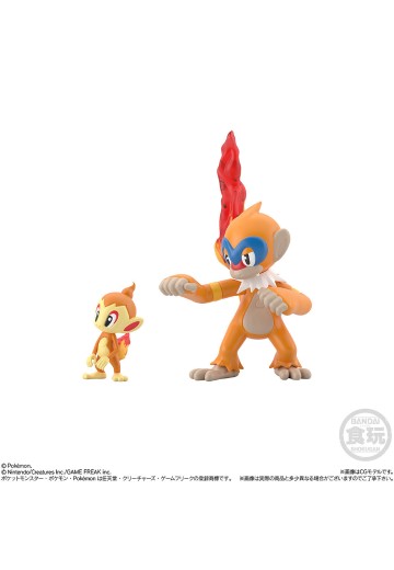 【标准单品贩售】20 宝可梦比例世界 神奥地区 小火焰猴+猛火猴
