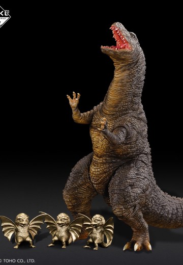 一番赏 哥斯拉 大怪兽列传G  C奖 哥斯拉龙珍藏玩偶 附带小小多拉多玩偶