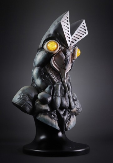 奥特曼经典艺术套装胸像 贝利亚奥特曼＆赛罗奥特曼＆巴尔坦星人