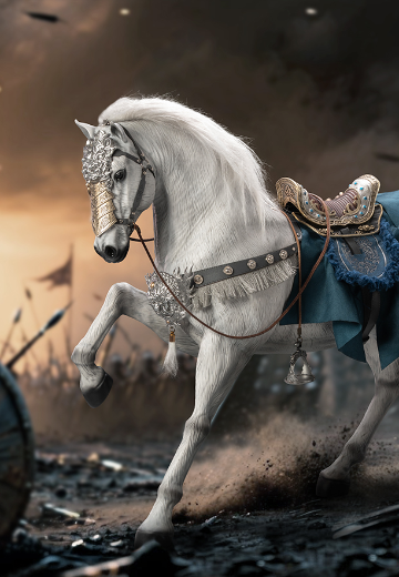 三国系列-照夜玉狮子（战马）