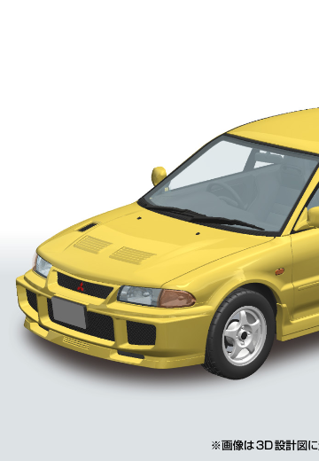 乐Pla 卡扣组合型套件 No.04-DY CE9A 三菱蓝瑟 GSR EvolutionIII 1995款 蒲公英黄 | Hpoi手办维基