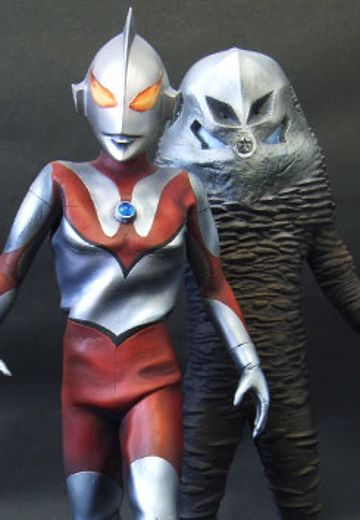 大怪兽系列 奥特曼篇 假奥特曼与扎拉布星人夜间色版套装 | Hpoi手办维基